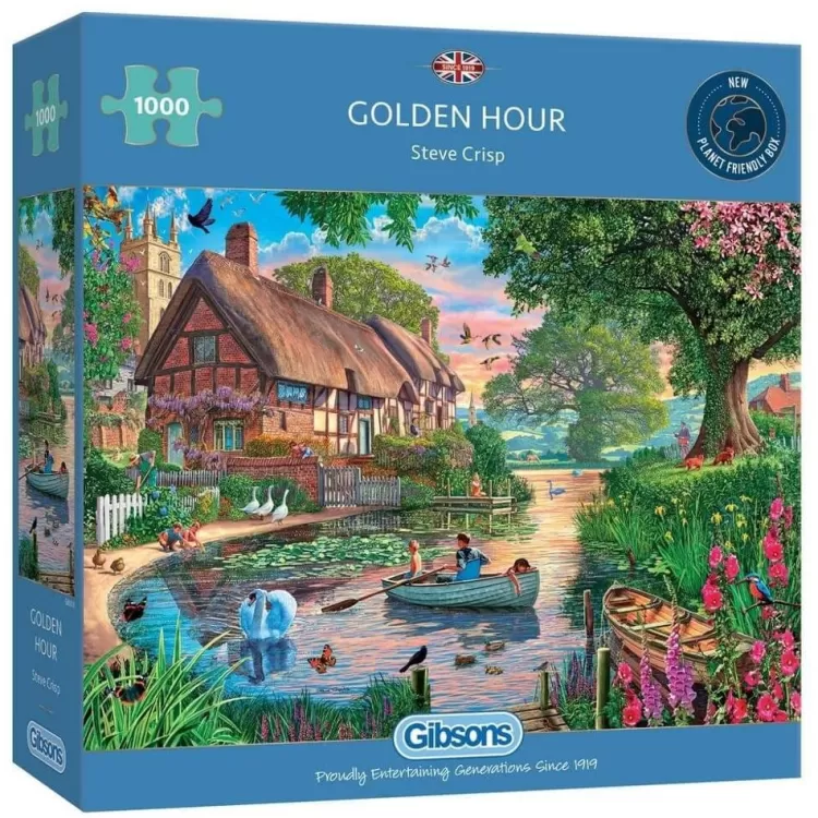 Gibsons Locations & Buildings* - Golden Hour - 1000 Piece Jigsaw Puzzle