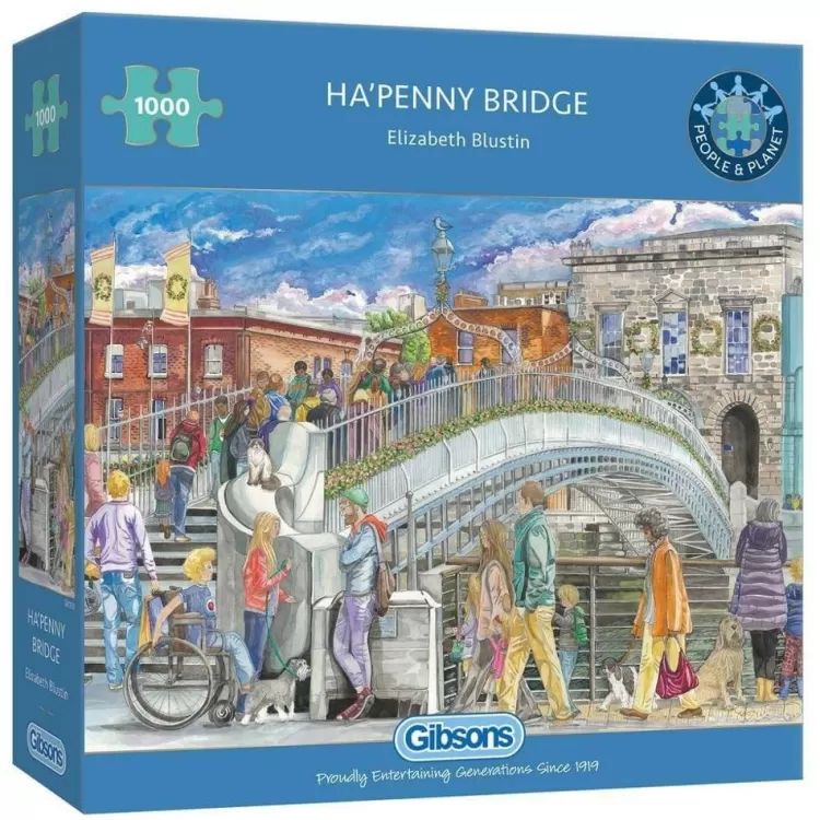 Gibsons Locations & Buildings* - Ha'Penny Bridge - 1000 Piece Jigsaw Puzzle