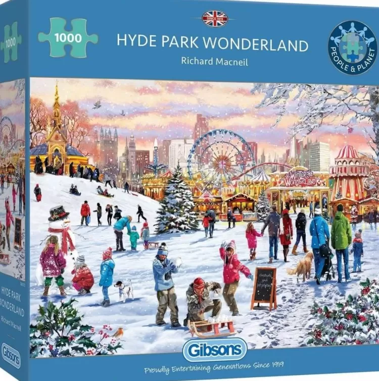 Gibsons Locations & Buildings* - Hyde Park Winter Wonderland - 1000 Piece Jigsaw Puzzle