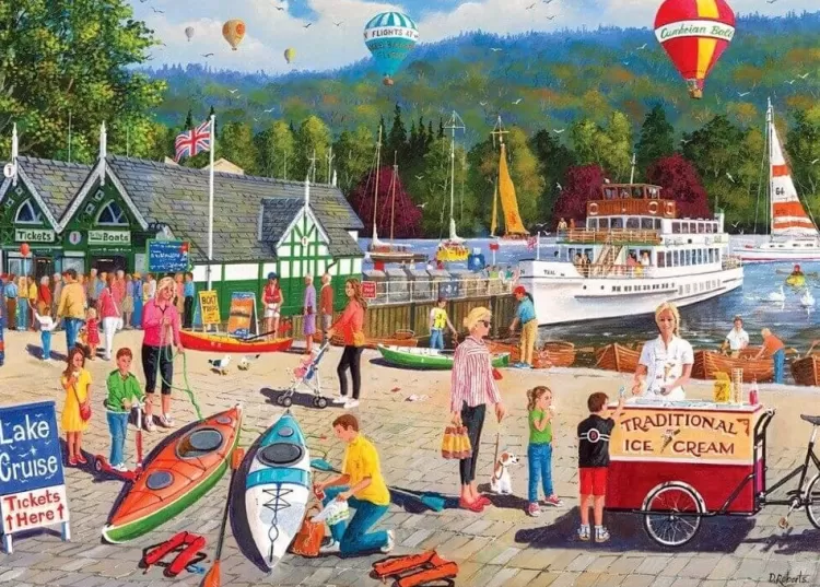 Gibsons Locations & Buildings* - Lake Windermere - 1000 Piece Jigsaw Puzzle