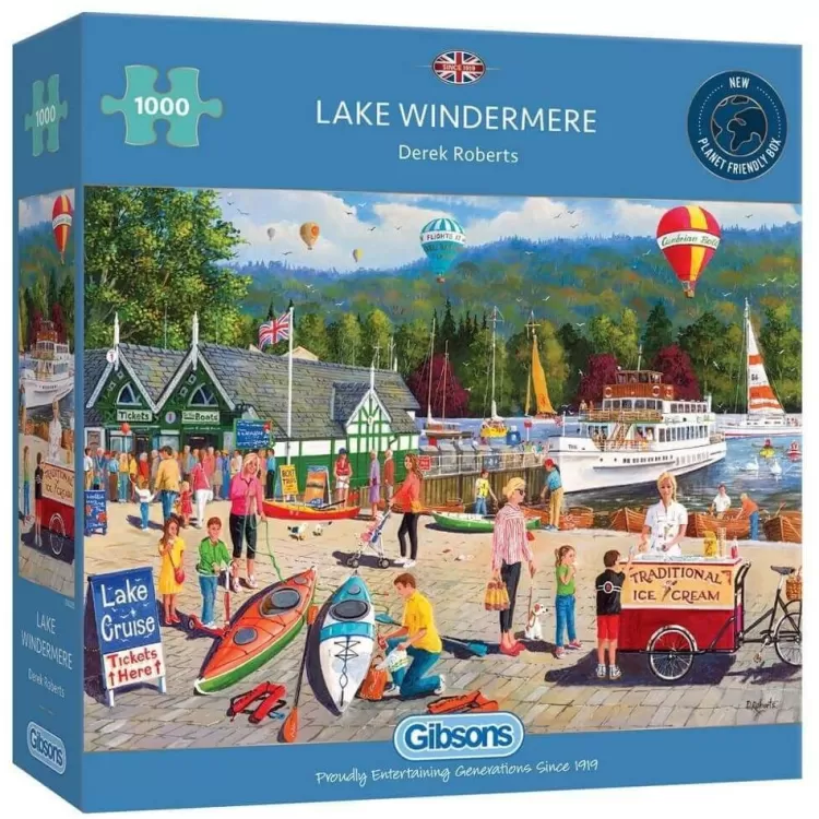 Gibsons Locations & Buildings* - Lake Windermere - 1000 Piece Jigsaw Puzzle