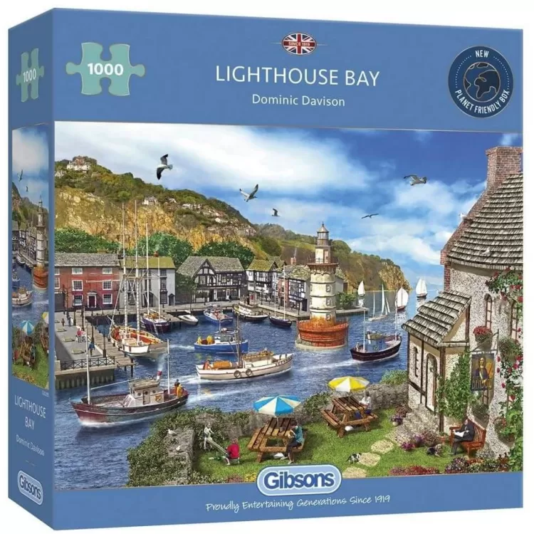 Gibsons Locations & Buildings* - Lighthouse Bay - 1000 Piece Jigsaw Puzzle
