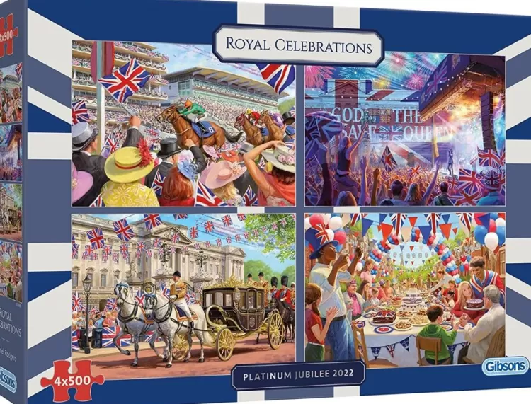 Gibsons Royal* - Royal Celebrations - 4 X 500 Piece Jigsaw Puzzle