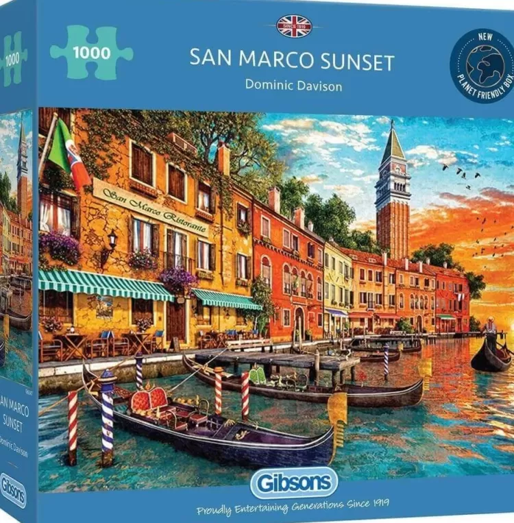 Gibsons Locations & Buildings* - San Marco Sunset - 1000 Piece Jigsaw Puzzle