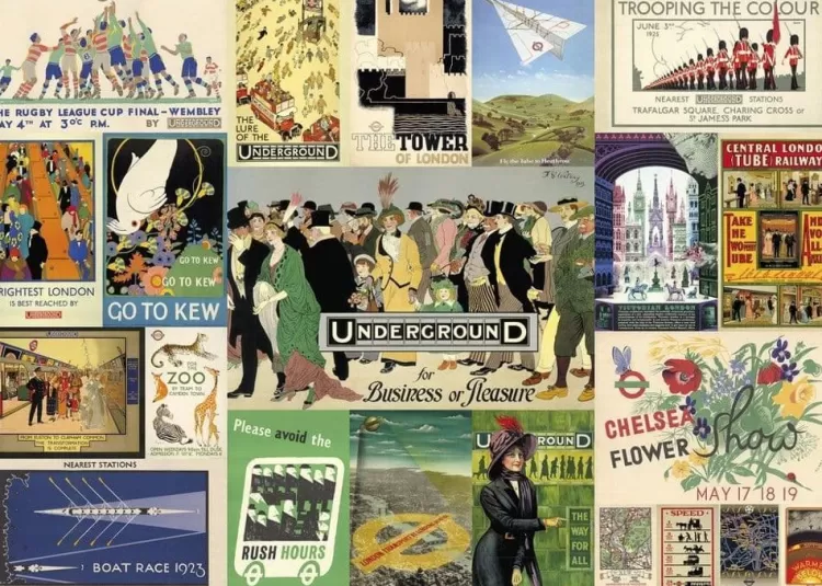 Gibsons London* - Tfl Heritage Poster - 1000 Piece Jigsaw Puzzle