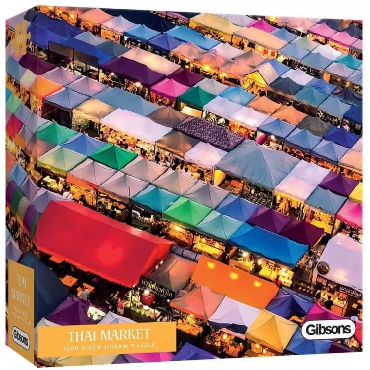 Gibsons Locations & Buildings* - Thai Market - 1000 Piece Jigsaw Puzzle