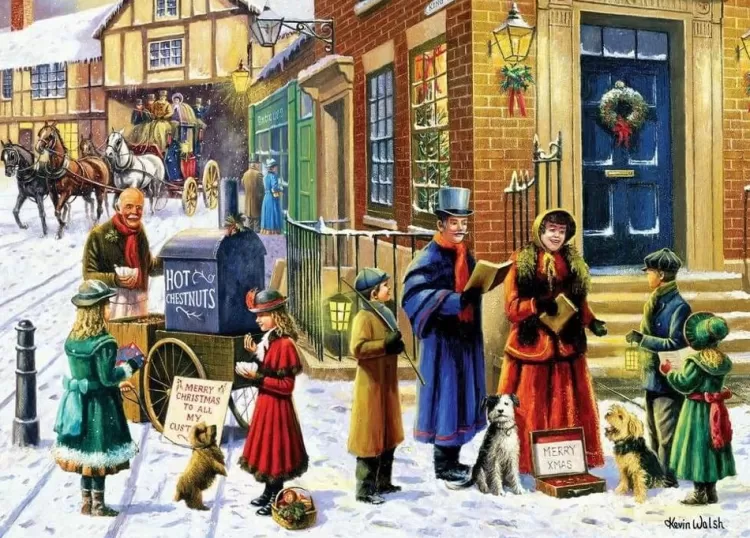 Gibsons Pastimes* - The Carol Singers - 500 Piece Jigsaw Puzzle