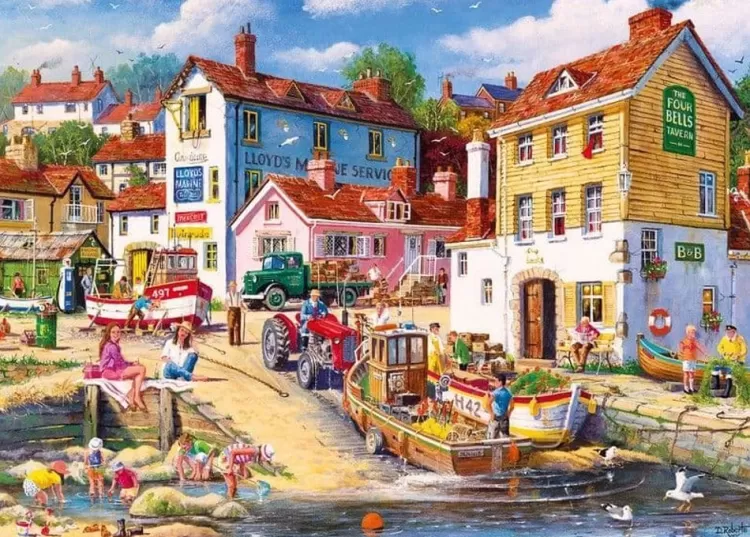 Gibsons Pastimes* - The Four Bells - 1000 Piece Jigsaw Puzzle