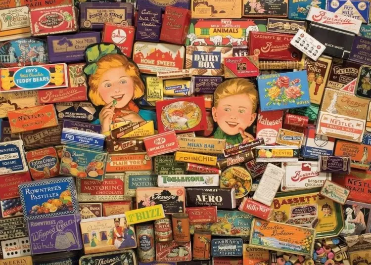 Gibsons Nostalgia* - Treats That Built Britain - 1000 Piece Jigsaw Puzzle