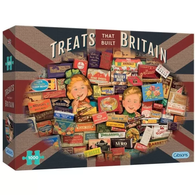 Gibsons Nostalgia* - Treats That Built Britain - 1000 Piece Jigsaw Puzzle