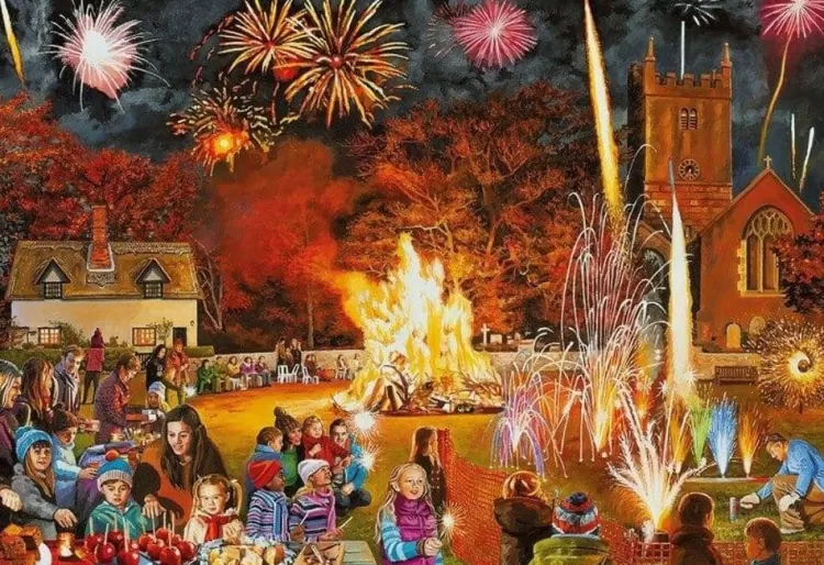 Gibsons Pastimes* - Village Celebrations - 4 X 500 Piece Jigsaw Puzzle