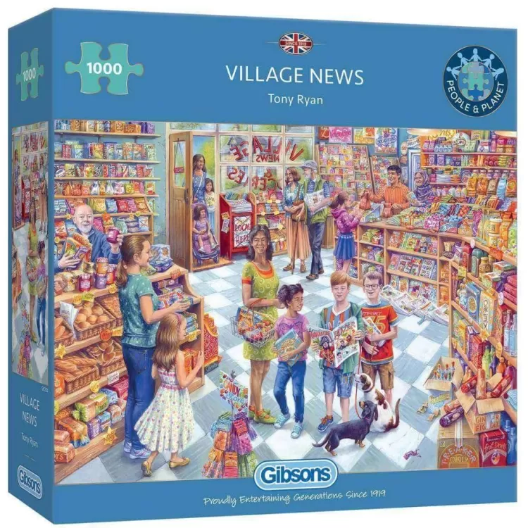 Gibsons Pastimes* - Village News - 1000 Piece Jigsaw Puzzle