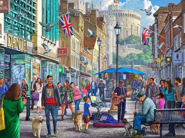 Gibsons Royal* - Wandering Through Windsor - 1000 Piece Jigsaw Puzzle
