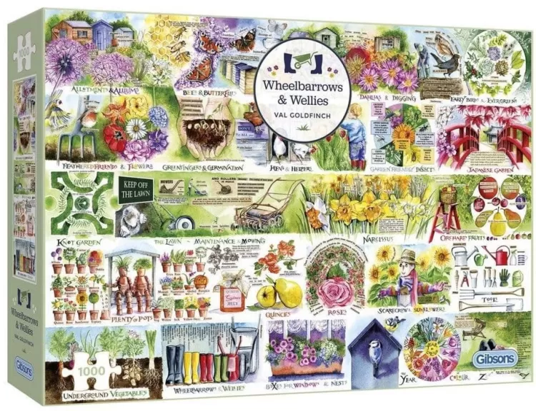 Gibsons Pastimes* - Wheelbarrows & Wellies - 1000 Piece Jigsaw Puzzle