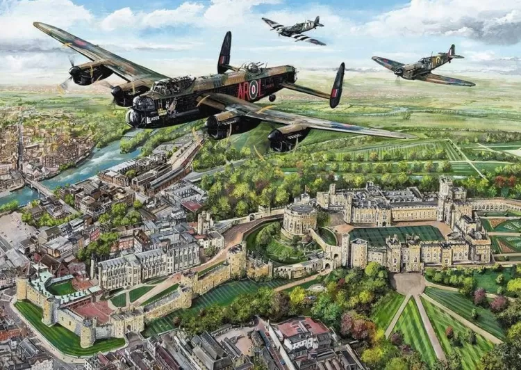 Gibsons Royal* - Wings Over Windsor - 1000 Piece Jigsaw Puzzle