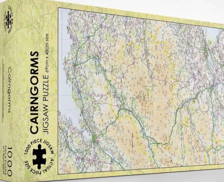 Great British Jigsaws Maps & Flags* - Cairngorms - 1000 Piece Jigsaw Puzzle