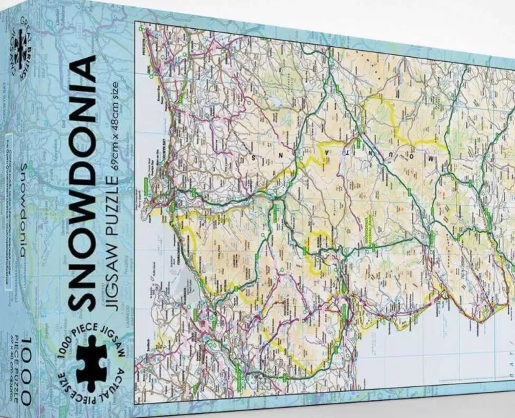 Great British Jigsaws Maps & Flags* - Snowdonia - 1000 Piece Jigsaw Puzzle