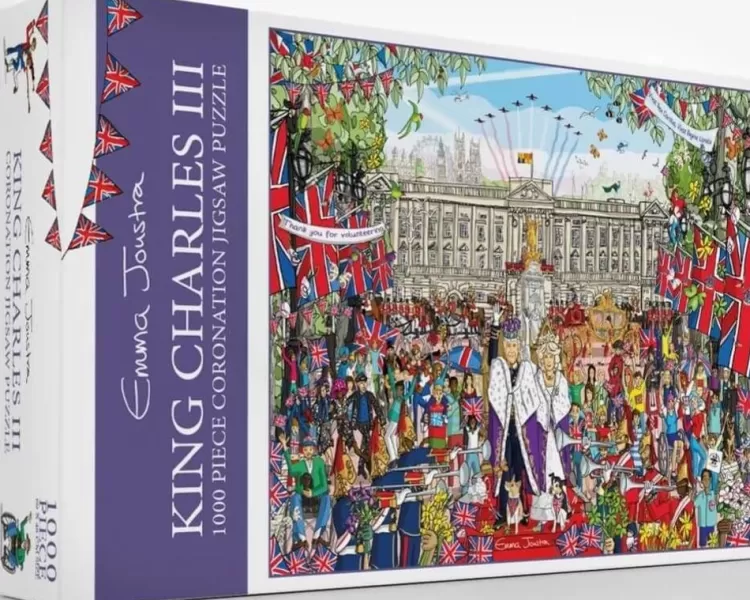 Great British Jigsaws Royal*Great British Puzzles - King Charles Iii Coronation - 1000 Piece Jigsaw Puzzle
