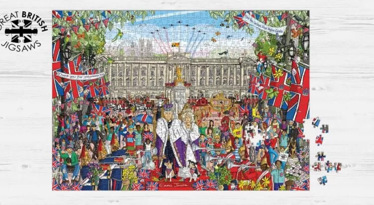 Great British Jigsaws Royal*Great British Puzzles - King Charles Iii Coronation - 500 Piece Jigsaw Puzzle