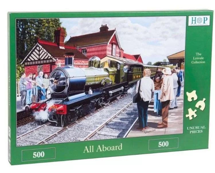 House of Puzzles Trains & Transport* - All Aboard - 500 Piece Jigsaw Puzzle