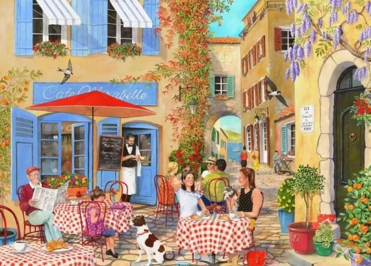 House of Puzzles Food & Drink* - Coffee & Croissants - 500Xl Piece Jigsaw Puzzle