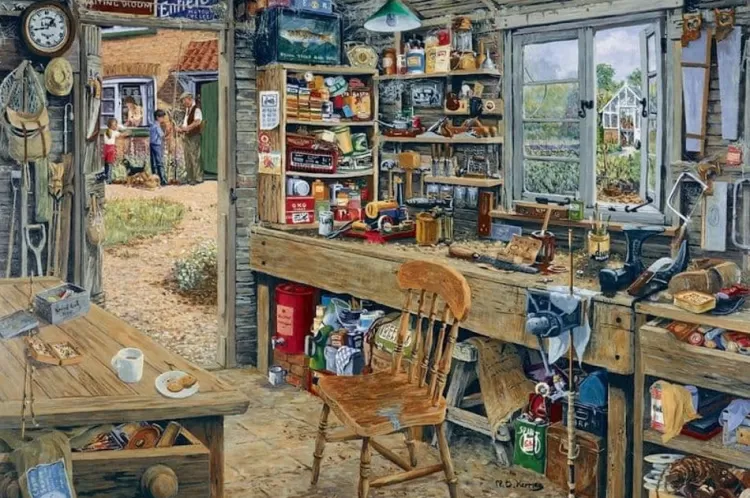 House of Puzzles Pastimes* - Dad'S Shed - 1000 Piece Jigsaw Puzzle