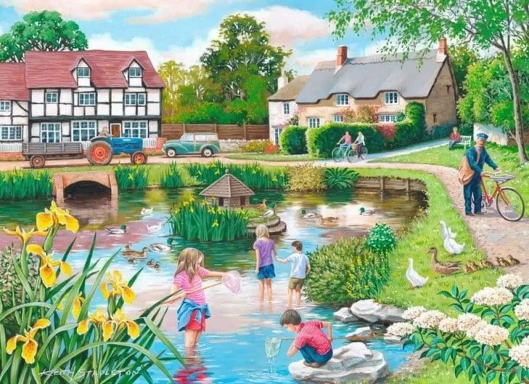 House of Puzzles Locations & Buildings* - Duck Pond - 250Xl Piece Jigsaw Puzzle