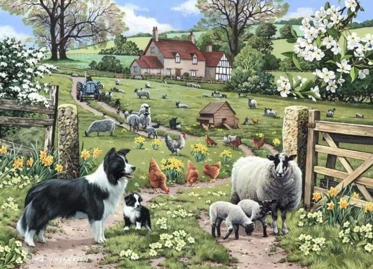 House of Puzzles Farming* - Early Learning - 1000 Piece Jigsaw Puzzle