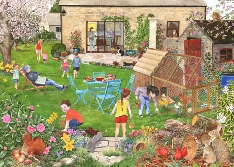 House of Puzzles Pastimes* - Egg Hunt - 500 Piece Jigsaw Puzzle
