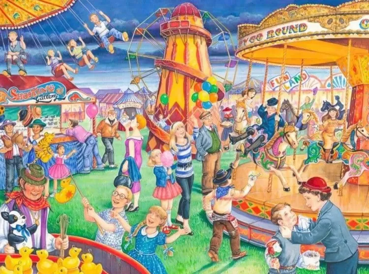 House of Puzzles Pastimes* - Fairground Rides - 250Xl Piece Jigsaw Puzzle