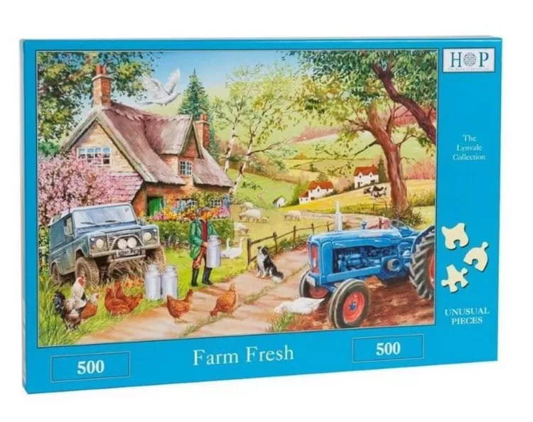 House of Puzzles Farming* - Farm Fresh - 500 Piece Jigsaw Puzzle