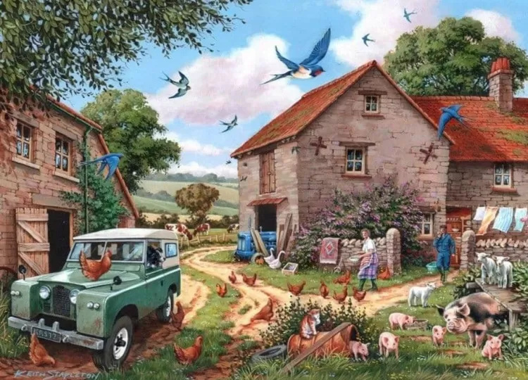 House of Puzzles Farming* - Farmer'S Wife - 500Xl Piece Jigsaw Puzzle