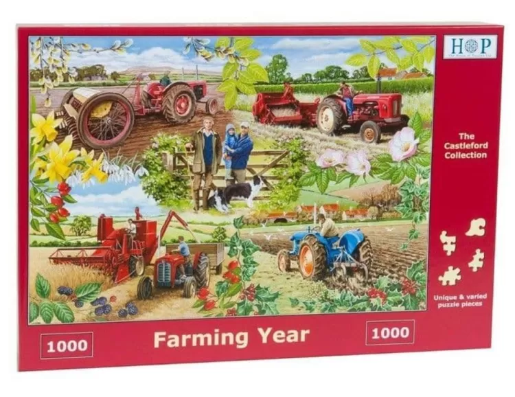 House of Puzzles Farming* - Farming Year - 1000 Piece Jigsaw Puzzle