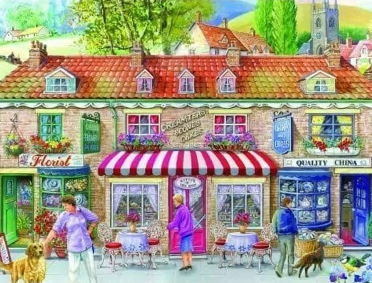 House of Puzzles Locations & Buildings* - Friday Street - 500 Piece Jigsaw Puzzle