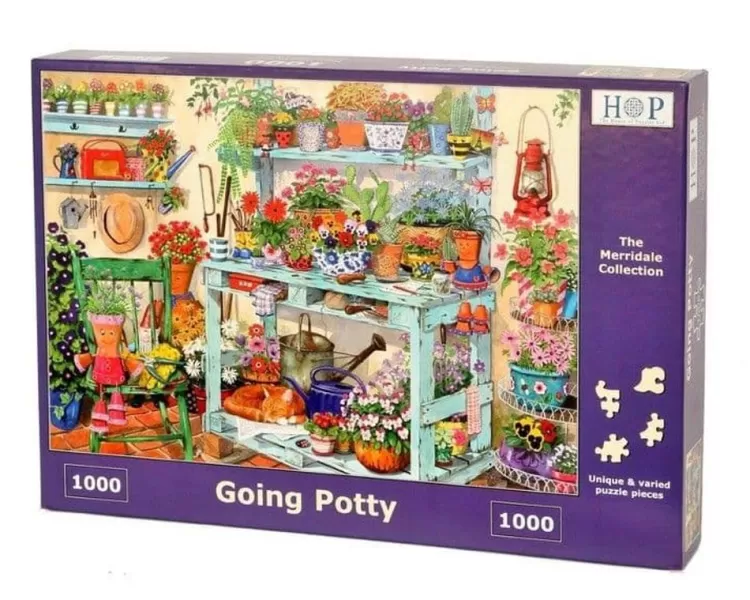 House of Puzzles Pastimes* - Going Potty - 1000 Piece Jigsaw Puzzle