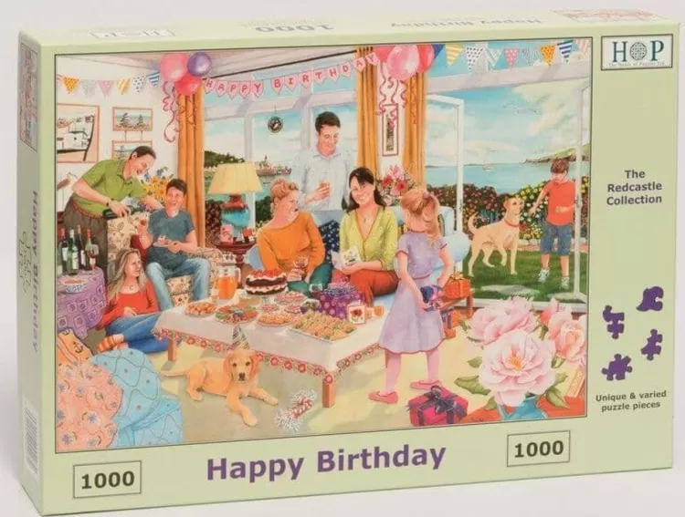 House of Puzzles Food & Drink* - Happy Birthday - 1000 Piece Jigsaw Puzzle