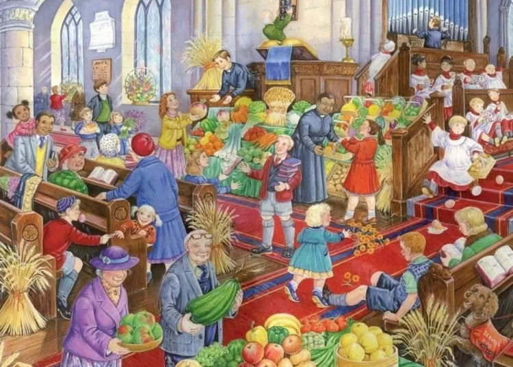 House of Puzzles Food & Drink* - Harvest Festival - 500 Piece Jigsaw Puzzle