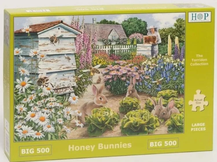 House of Puzzles Animals & Wildlife* - Honey Bunnies - 500Xl Piece Jigsaw Puzzle