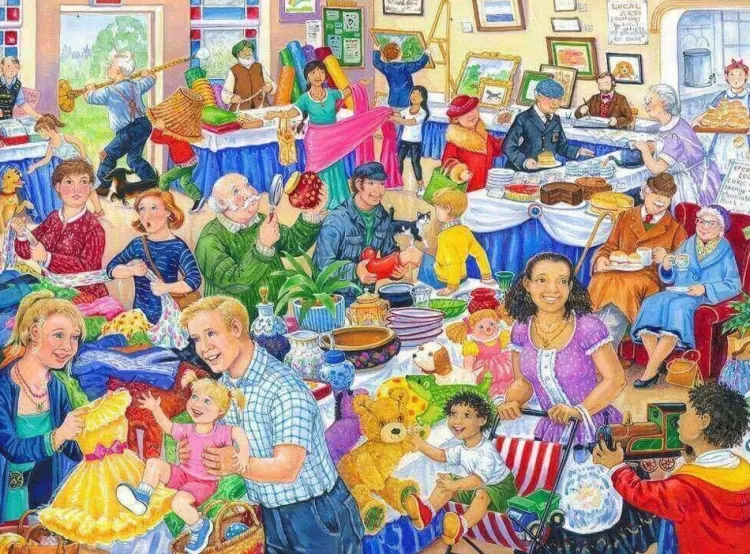House of Puzzles Pastimes* - Jumble Sale - 500Xl Piece Jigsaw Puzzle