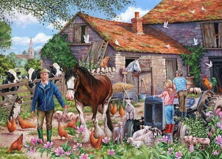 House of Puzzles Farming* - Macdonalds Farm - 500Xl Piece Jigsaw Puzzle