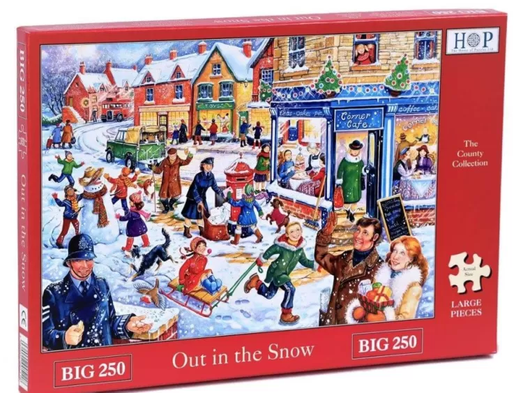 House of Puzzles Pastimes* - Out In The Snow - 250Xl Piece Jigsaw Puzzle