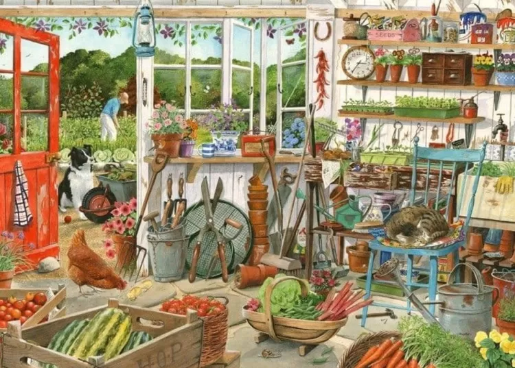 House of Puzzles Pastimes* - Potting Shed - 1000 Piece Jigsaw Puzzle