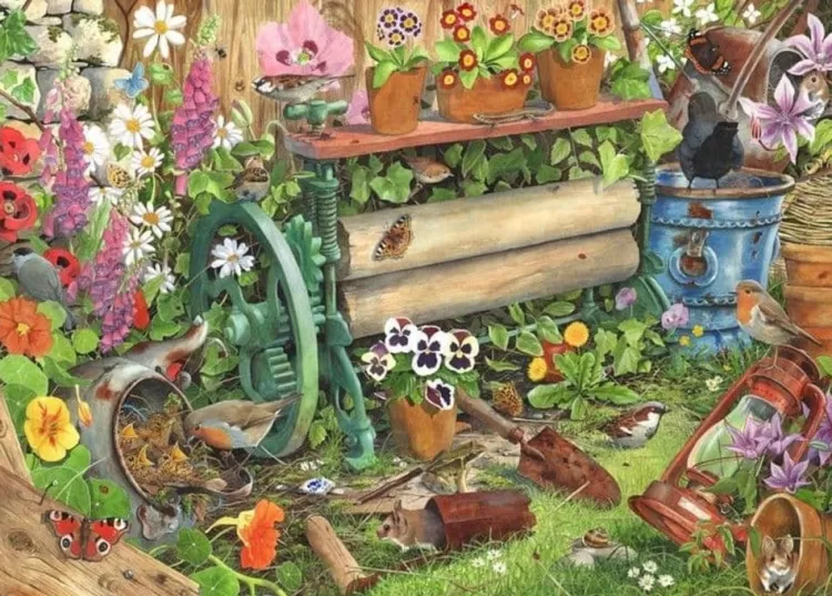 House of Puzzles Animals & Wildlife* - Robin'S Nest - 1000 Piece Jigsaw Puzzle