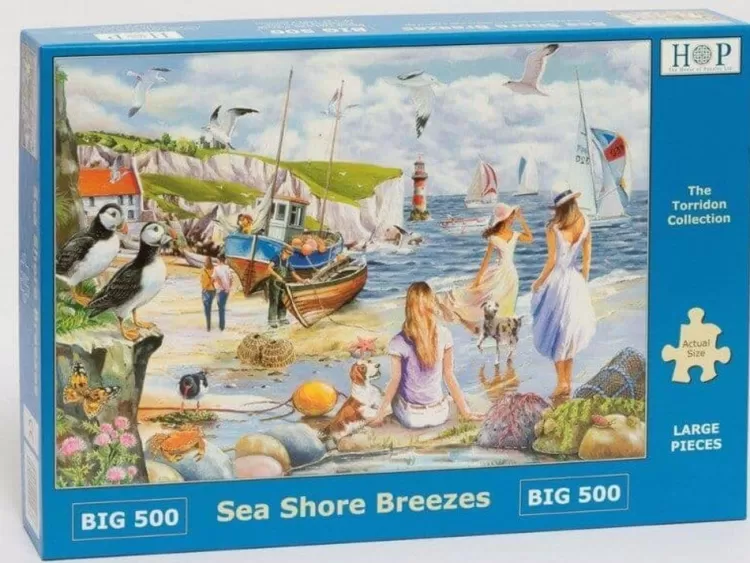 House of Puzzles Trains & Transport* - Sea Shore Breezes - 500Xl Piece Jigsaw Puzzle