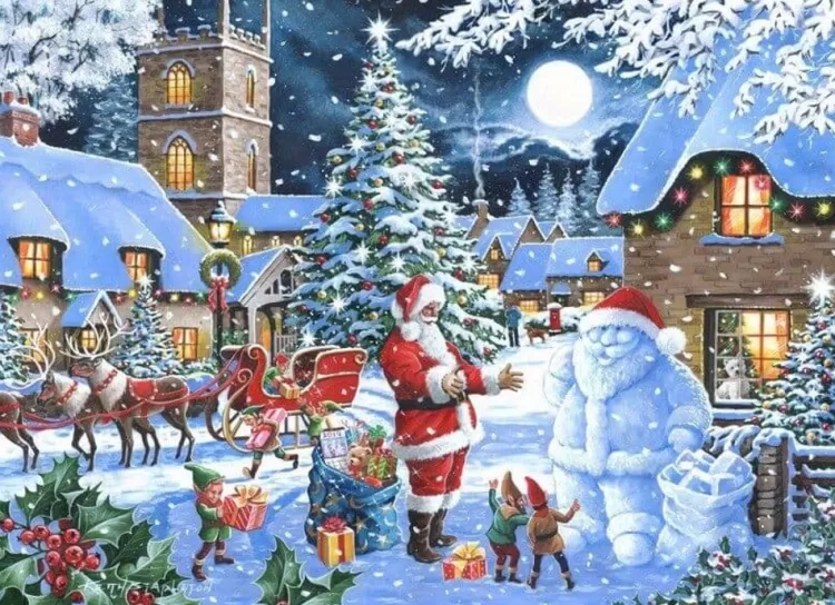 House of Puzzles Christmas* - Seeing Double No 14 - 500 Piece Jigsaw Puzzle