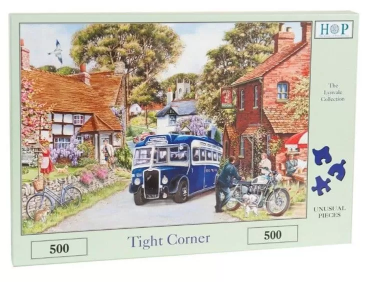 House of Puzzles Trains & Transport* - Tight Corner - 500 Piece Jigsaw Puzzle