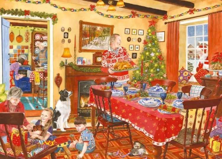 House of Puzzles Christmas* - Unexpected Guest No 8 - 1000 Piece Jigsaw Puzzle