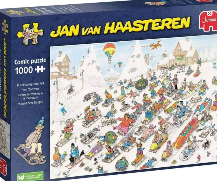 Jumbo Humour*Jan Van Haasteren - Its All Going Downhill - 1000 Piece Jigsaw Puzzle