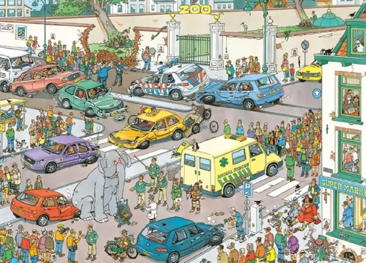 Jumbo Humour*Jan Van Haasteren - Goes Shopping - 1000 Piece Jigsaw Puzzle