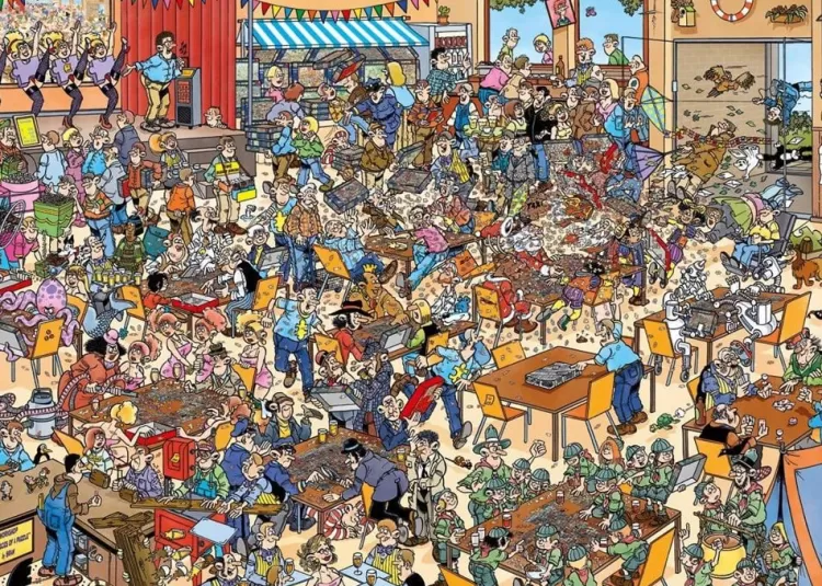 Jumbo Humour*Jan Van Haasteren - National Puzzling Championship - 1000 Piece Jigsaw Puzzle